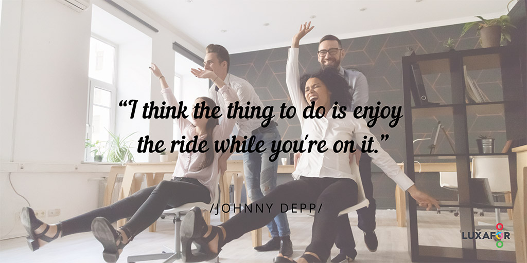 Motivational quote image: Enjoy-the-ride