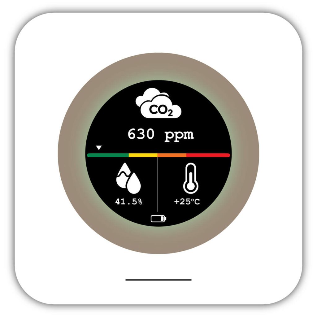 The Luxafor CO2 Monitor lets you know by alarm that a room needs ventilation so that you can significantly reduce CO2 levels and avoid airborne virus risks.