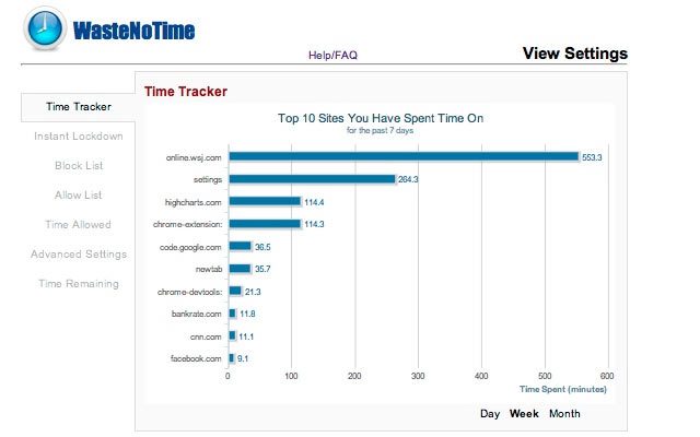 Website Blockers WasteNoTime