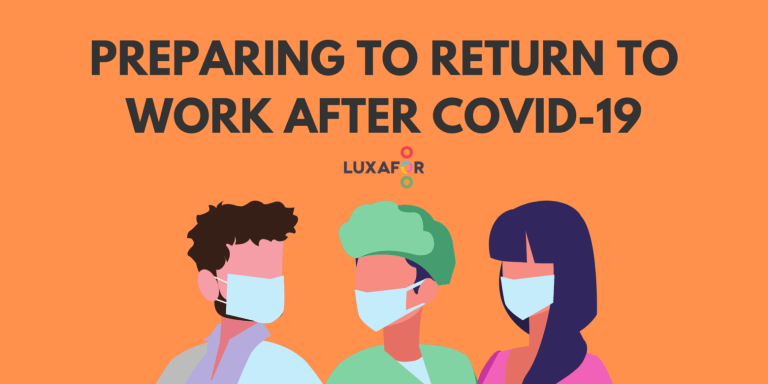 Preparing to return to work after COVID-19 - Luxafor