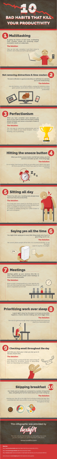 Infographic productivity habits 2