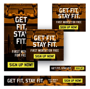 Get Fit Website Banner Design